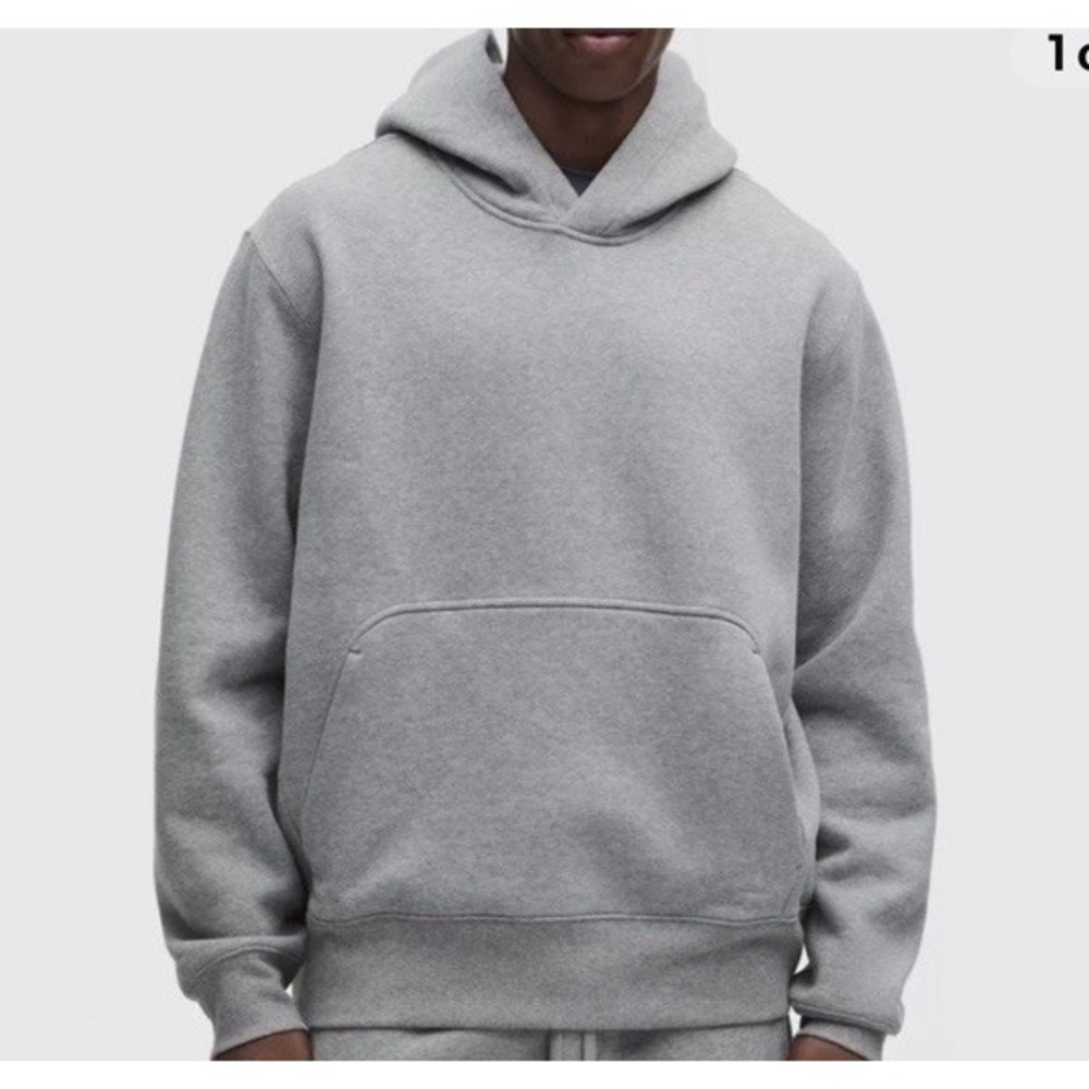 Lululemon Men's Gray Steady State SuperLoft Pullover Hoodie Size S